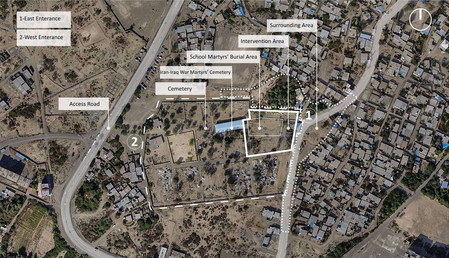 米纳卜竞赛场地航拍与干预范围